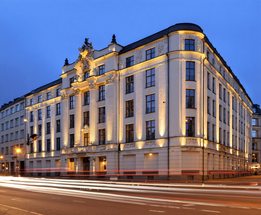 Außenansicht des historischen Gebäudes der AI Growth Coach Academy in der Friedrichstraße Berlin