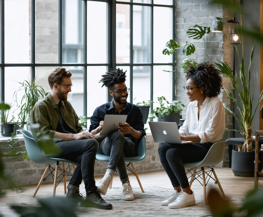 Das Team der AI Growth Coach Academy bei einer strategischen Planung im Büro Berlin